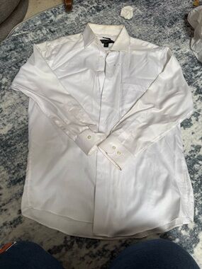Pronto Uomo White Long Sleeve Dress Shirt